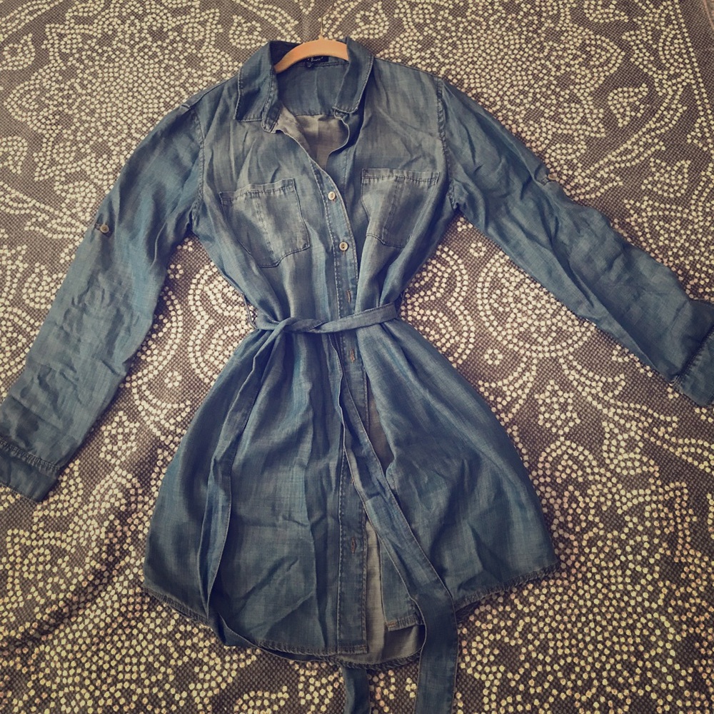 Like Blue faded jeans dress